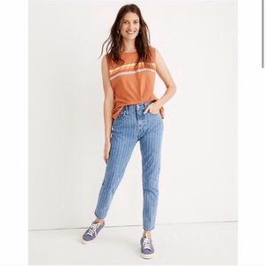 NWT Pinstripe Vintage Madewell Jeans